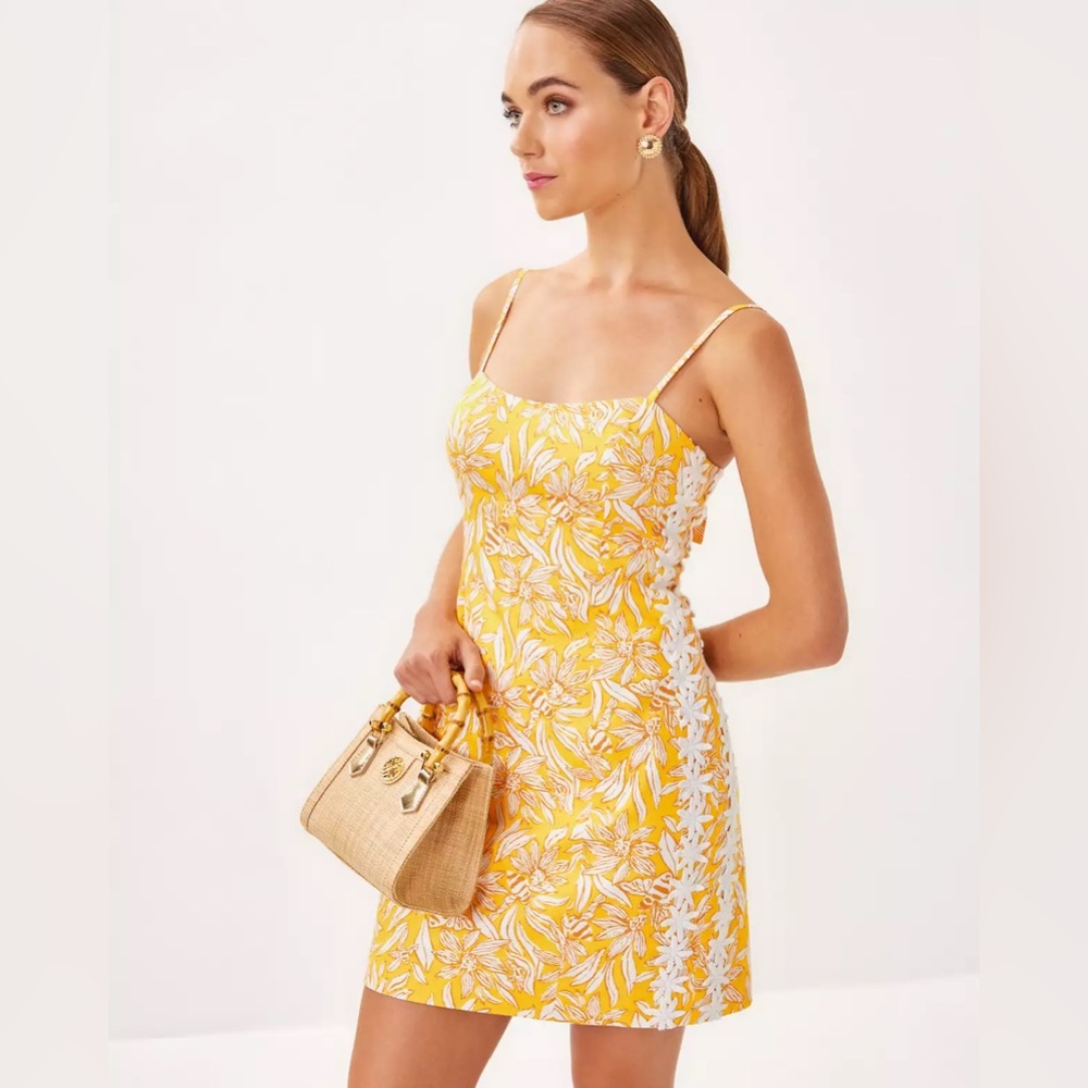 Lilly Pulitzer Shelli Stretch Dress Honeycomb Hideaway NWT Sz 6